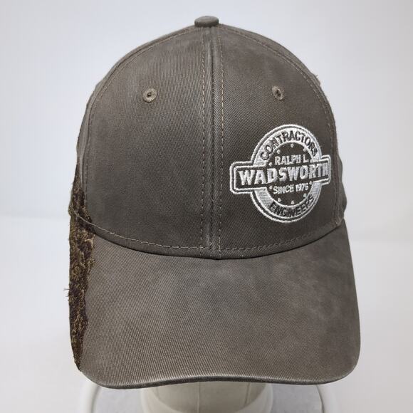 Contractors Engineers Ralph L. Wadsworth Baseball Cap Brown OS Adjustable Camo - Picture 2 of 9